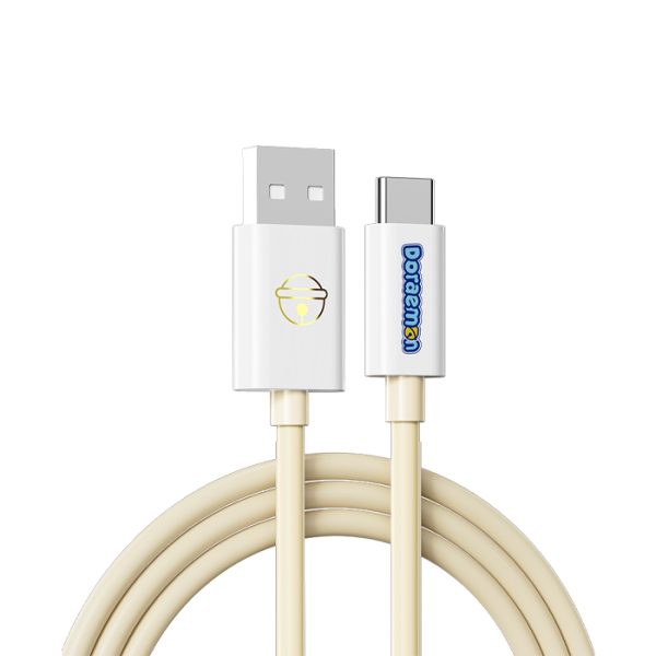 Doraemon Fast Charging USB A To C Data Cable 100CM