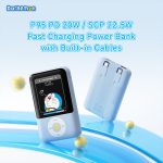 Rock - Doraemon P95 With Dual- Wire Pd 22.5W Fast Charging Mobile - 10000MAH - Ảnh 3