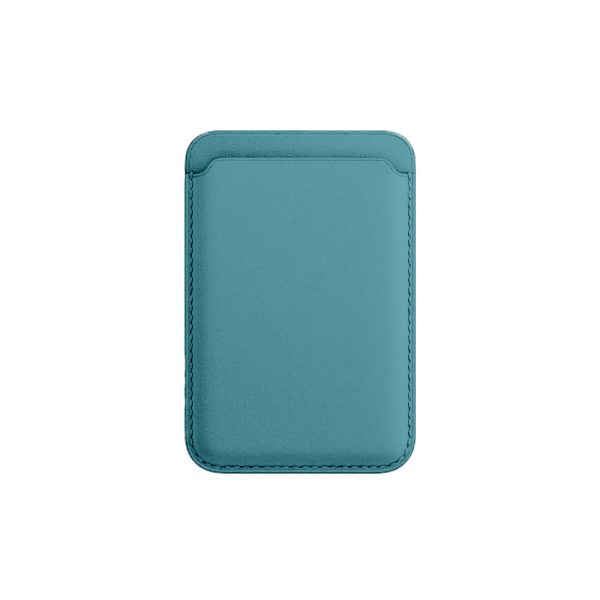 iPhone Leather Wallet with MagSafe - Light Blue