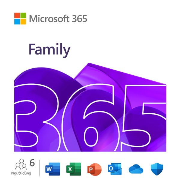Microsoft Office 365 Family - 1 Năm SCR