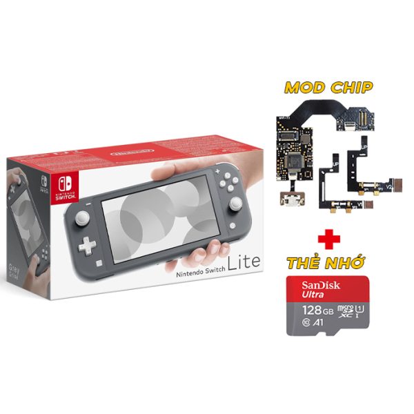 Nintendo Switch Lite Gray Mod + MicroSD 128GB - Secondhand